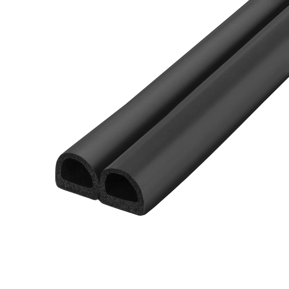 Фото Уплотнитель самоклеящийся ADH/D-14,2x12,7mm (127), BLACK черный 120 m