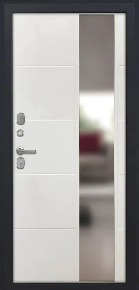 Входная дверь ДвериПРО Квадро ФЛЗ-649 капучино (зеркало) DPRO198134 внутренняя сторона