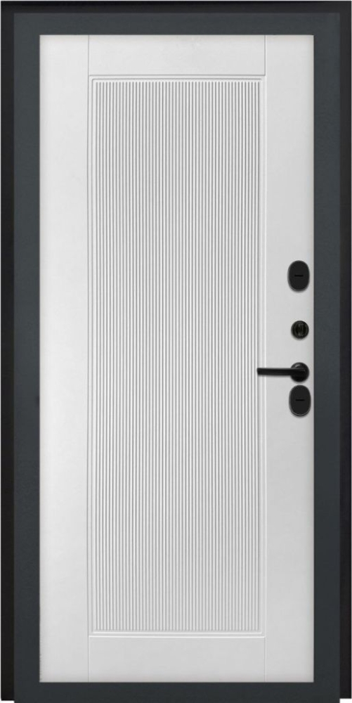 Входная дверь ДвериПРО L Термо ПВХ 10мм Астрод Velutto Bianco DPRO195695 внутренняя сторона