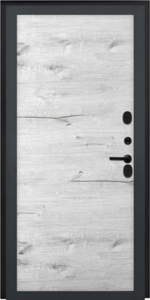 Входная дверь ДвериПРО Берген Без фрезеровки Дуб арктик горизонт DPRO195661 внутренняя сторона