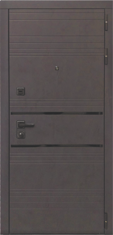 Входная дверь ДвериПРО L-43 СБ-1 (ст. белое, 16мм, беленый дуб) DPRO198286 внешняя сторона